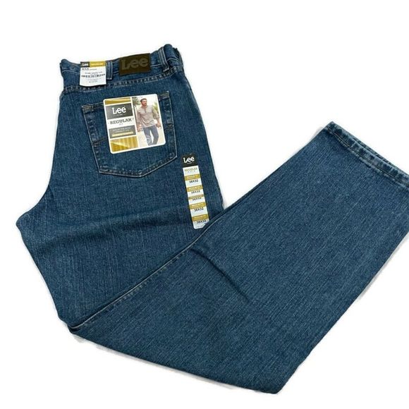 Lee Other - $ Clearance NWT Lee 35x34 Regular Fit Men Straight Leg Casual Blue Jeans